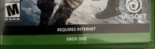Tom Clancy's Ghost Recon Breakpoint, the ESRB box on its front