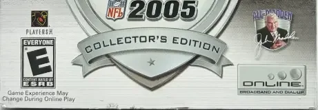 Madden NFL 2005, the ESRB box on its front