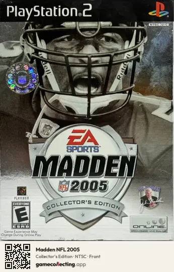Madden NFL 2005 PlayStation 2, NTSC box front