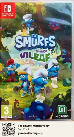 The Smurfs: Mission Vileaf Nintendo Switch, PAL box front