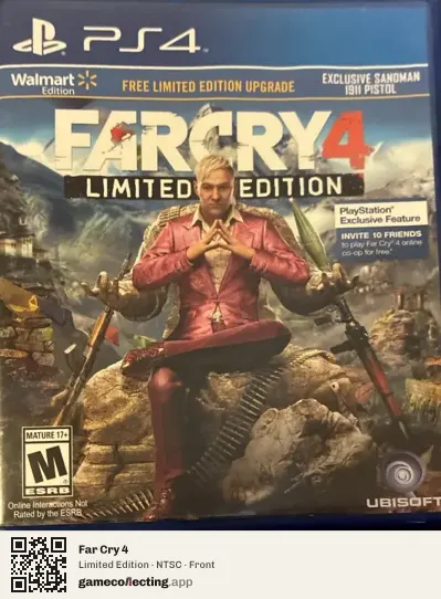 Far Cry 4 PlayStation 4, NTSC box front