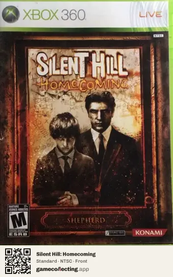 Silent Hill: Homecoming Xbox 360, NTSC box front