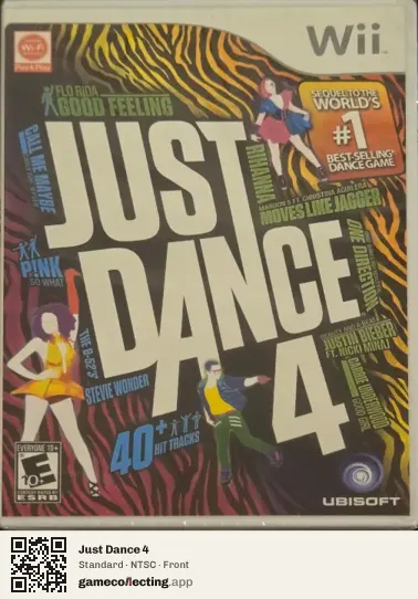 Just Dance 4 Nintendo Wii, NTSC box front