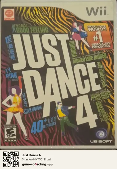 Just Dance 4 Nintendo Wii, NTSC box front