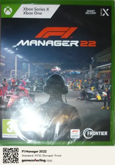 F1 Manager 2022 Xbox Series X, Europe box front