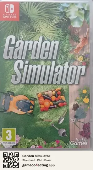 Garden Simulator Nintendo Switch, PAL box front