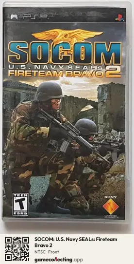 SOCOM: U.S. Navy SEALs: Fireteam Bravo 2 PlayStation Portable, NTSC box front