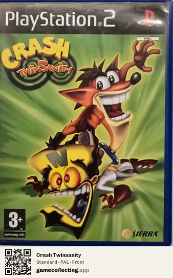 Crash Twinsanity PlayStation 2, PAL box front