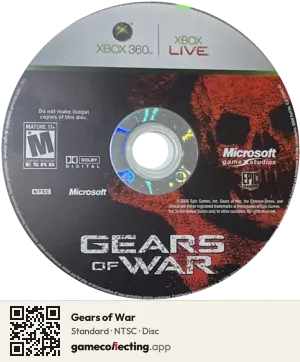 Gears of War Xbox 360, NTSC disc