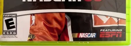 NASCAR 08, the ESRB box on its front