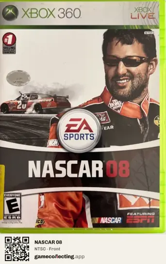 NASCAR 08 Xbox 360, NTSC box front