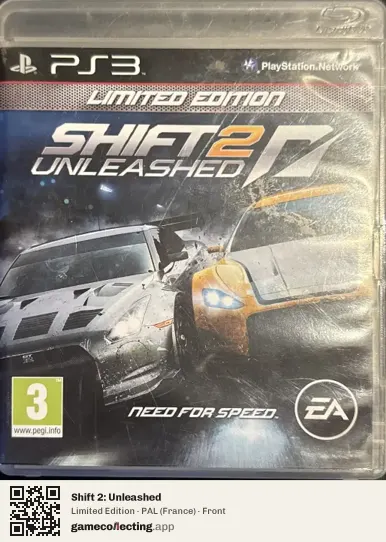 Shift 2: Unleashed PlayStation 3, France box front