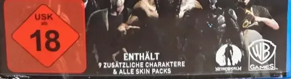 Mortal Kombat XL, the USK square on its front
