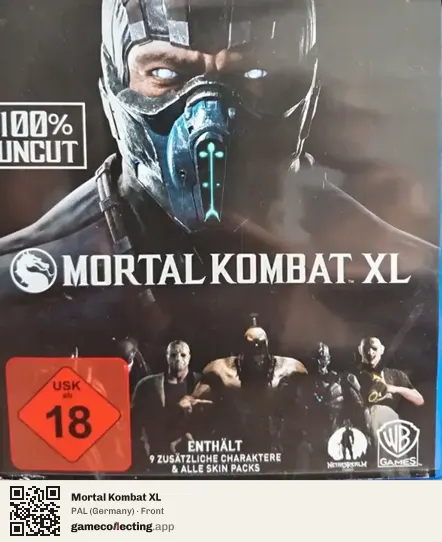 Mortal Kombat XL PlayStation 4, Germany box front
