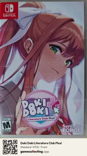 Doki Doki Literature Club Plus! Nintendo Switch, NTSC box front