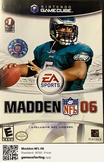 Madden NFL 06 Nintendo GameCube, NTSC box front