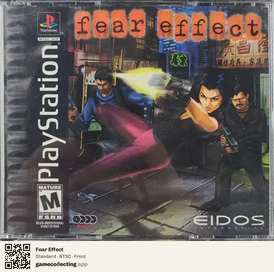Fear Effect PlayStation, NTSC box front
