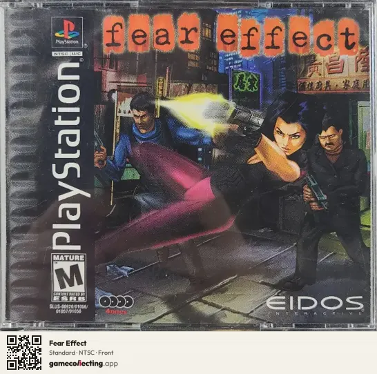 Fear Effect PlayStation, NTSC box front