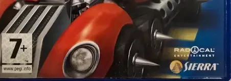 Crash Tag Team Racing, the PEGI square on its front