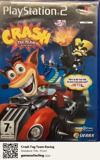 Crash Tag Team Racing PlayStation 2, PAL box front