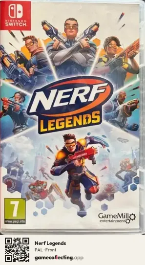 Nerf Legends Nintendo Switch, PAL box front