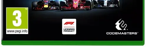 F1 2018, the PEGI square on its front