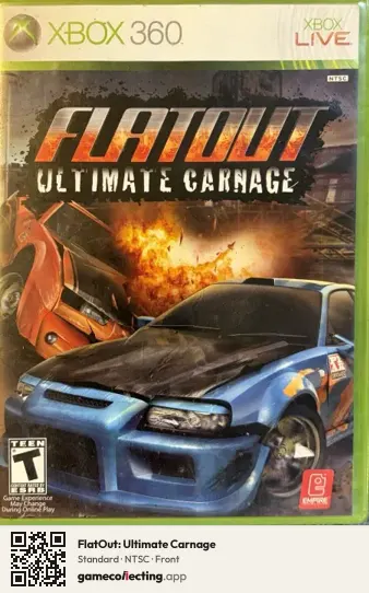 FlatOut: Ultimate Carnage Xbox 360, NTSC box front