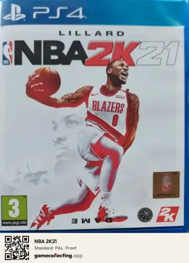 NBA 2K21 PlayStation 4, PAL box front