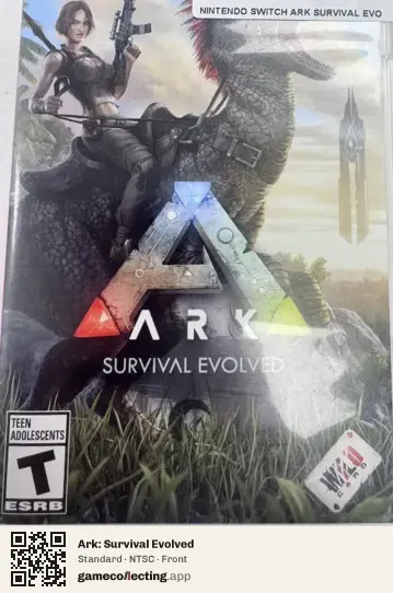 Ark: Survival Evolved Nintendo Switch, NTSC box front