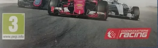 F1 2015, the PEGI square on its front