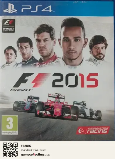 F1 2015 PlayStation 4, PAL box front