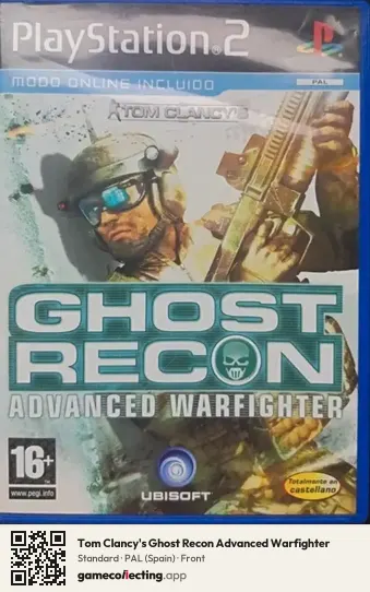 Tom Clancy's Ghost Recon Advanced Warfighter PlayStation 2, Spain box front