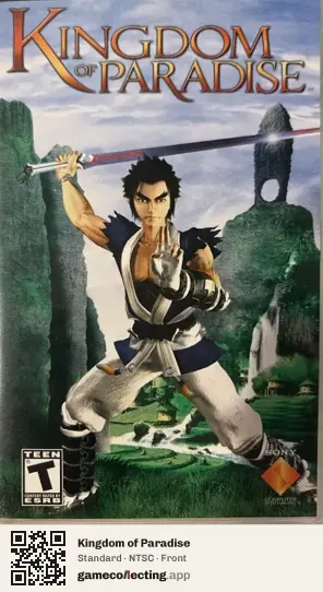 Kingdom of Paradise PlayStation Portable, NTSC box front