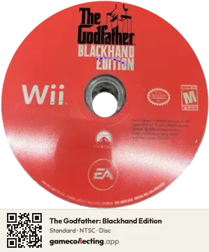 The Godfather: Blackhand Edition Nintendo Wii, NTSC disc