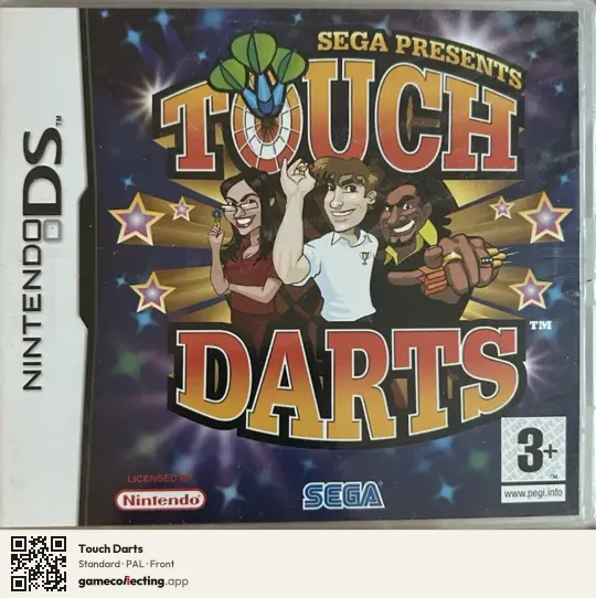 Touch Darts Nintendo DS, PAL box front