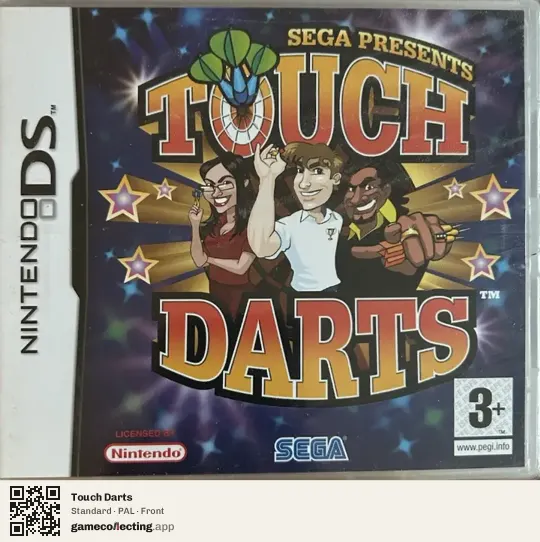 Touch Darts Nintendo DS, PAL box front