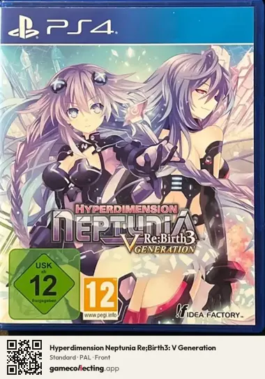 Hyperdimension Neptunia Re;Birth3: V Generation PlayStation 4, PAL box front