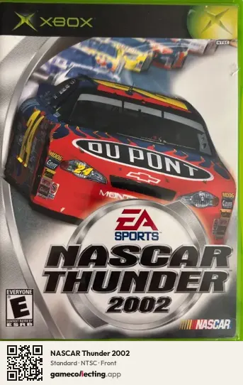 NASCAR Thunder 2002 Xbox, NTSC box front