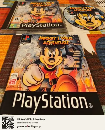 Mickey's Wild Adventure PlayStation, PAL box front