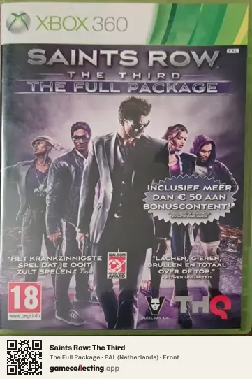 Saints Row: The Third Xbox 360, Netherlands box front