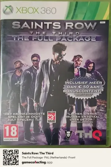 Saints Row: The Third Xbox 360, Netherlands box front