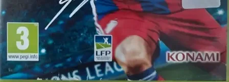 Pro Evolution Soccer 2015, the PEGI square on its front