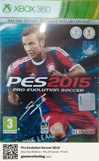 Pro Evolution Soccer 2015 Xbox 360, France box front