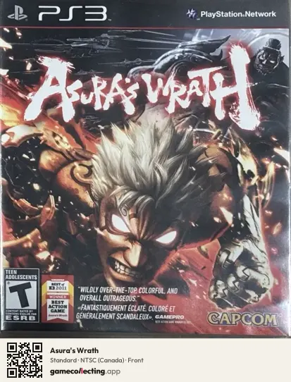Asura's Wrath PlayStation 3, Canada box front