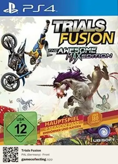 Trials Fusion PlayStation 4, Germany box front