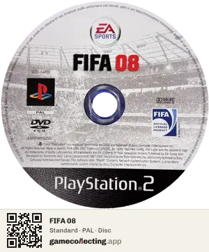 FIFA 08 PlayStation 2, PAL disc