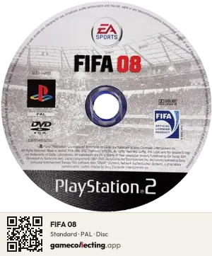 FIFA 08 PlayStation 2, PAL disc