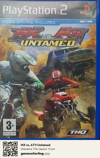 MX vs. ATV Untamed PlayStation 2, Spain box front