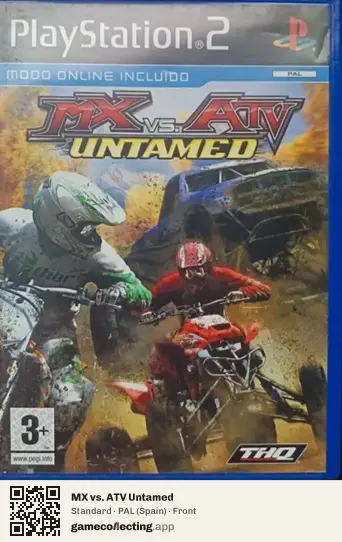 MX vs. ATV Untamed PlayStation 2, Spain box front