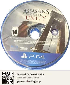 Assassin's Creed: Unity PlayStation 4, NTSC disc